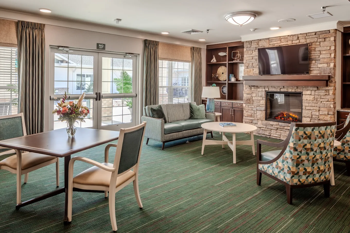 PruittHealth - Crystal Coast Skilled Nursing & Rehabilitation Center Senior Care in Beaufort, North Carolina living room