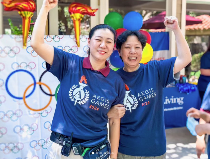 Aegis staff at Aegis 2024 Olympics