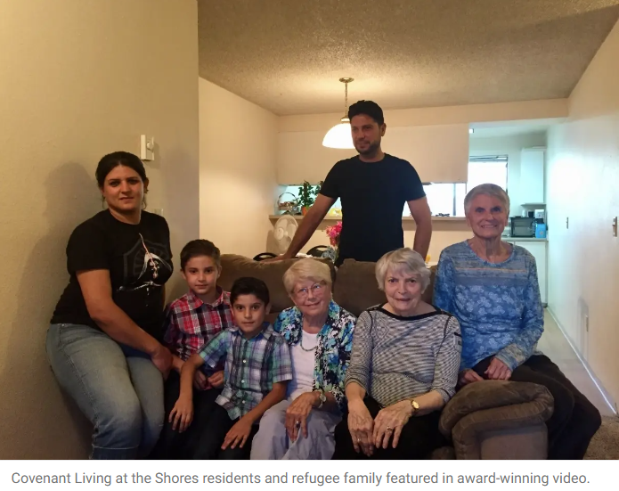 Covenant Living Family in Living Room